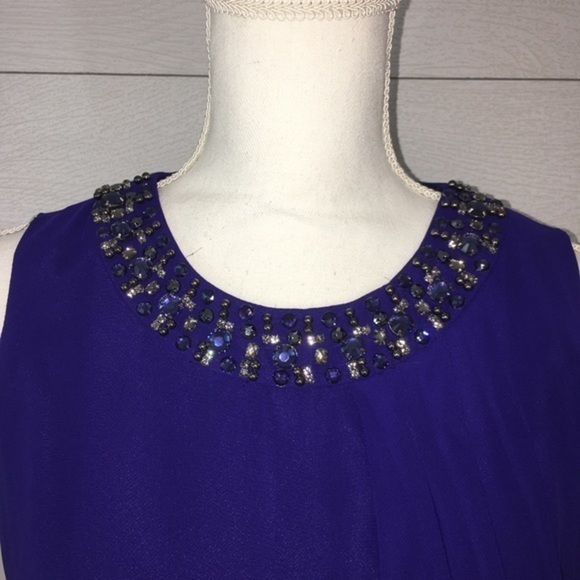 Vince Camuto Beaded Trapeze Dress - Picture 6 of 9